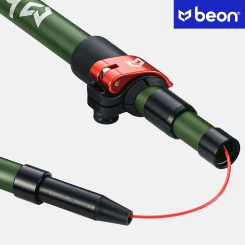 Kije Nordic Walking Beon Fx2 Składane 110-130Cm Regulowane Premium Zielone