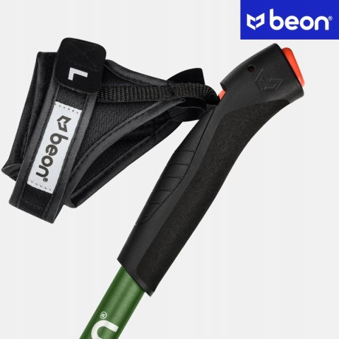Kije Nordic Walking Beon Fx2 Składane 110-130Cm Regulowane Premium Zielone