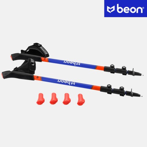 Kije Nordic Walking Beon Nx2 - Regulowane Składane, Ergonomiczne Rękojeści