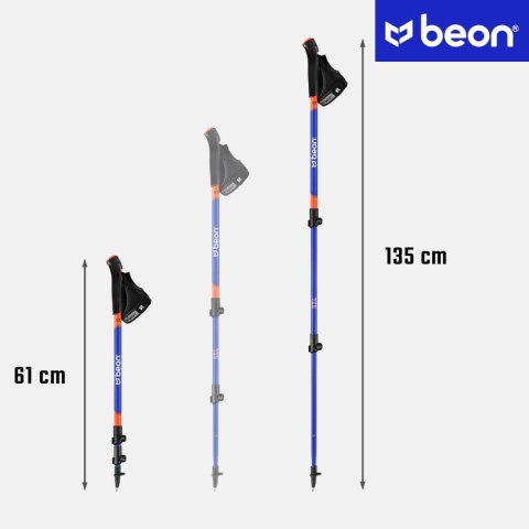Kije Nordic Walking Beon Nx2 - Regulowane Składane, Ergonomiczne Rękojeści