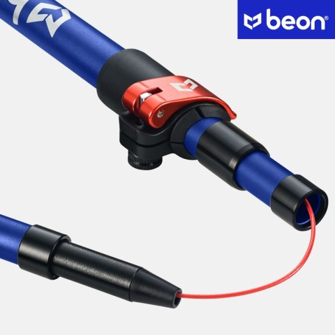 Kije Nordic Walking Składane Regulowane Beon Fx2 Niebieskie Do Spacerów