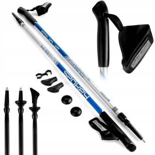 Kije Nordic Walking Spokey Meadow Składane Antishock Regulowane 105-135 Cm