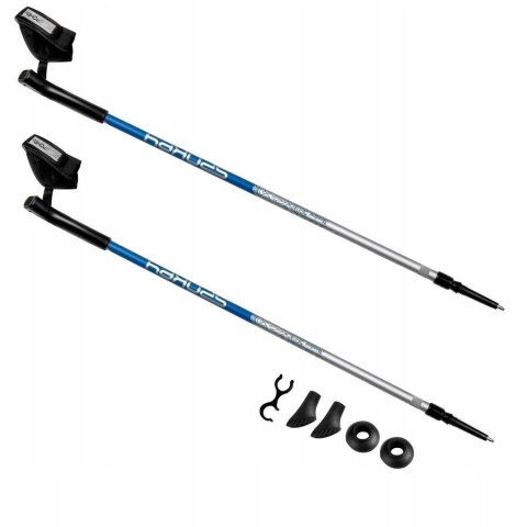 Kije Nordic Walking Spokey Meadow Składane Antishock Regulowane 105-135 Cm