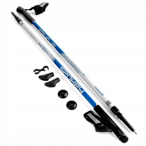 Kije Nordic Walking Spokey Meadow Składane Antishock Regulowane 105-135 Cm