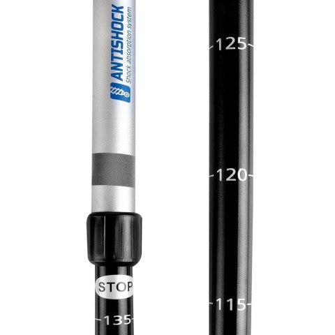 Kije Nordic Walking Spokey Meadow Składane Antishock Regulowane 105-135 Cm