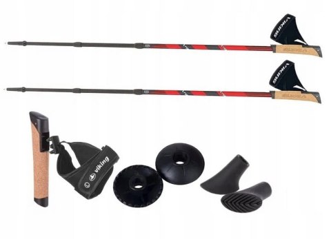 Kije Nordic Walking Viking Gubbe Pro Antypoślizgowe Aluminium