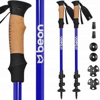 Kije Trekkingowe Aluminium 7075 Cork Grip Safe Lock 2 Szt - Do Trekowania