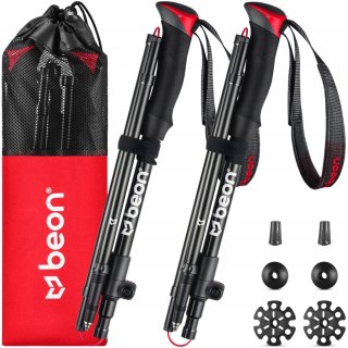 Kije Trekkingowe Beon Fold Lite 110-130Cm, Składane Aircraft Aluminium