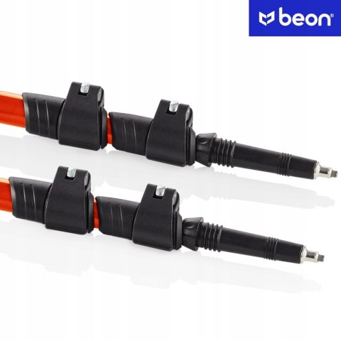 Kije Trekkingowe Beon Smart Orange 2 Szt Safe Lock, Lekkie Alu Z Końcówkami