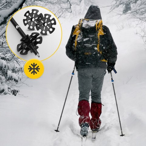 Kije Trekkingowe Pro+ Blue Mountain Goat - Regulowane 43-130 Cm