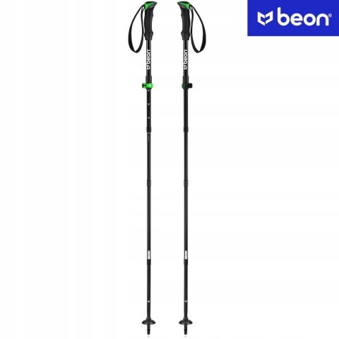 Kijki Trekkingowe Składane Beon Fold Lite Green 110-130 Cm, Lekkie Trwałe