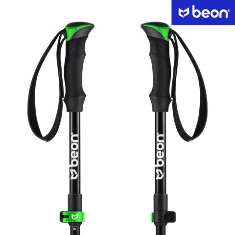 Kijki Trekkingowe Składane Beon Fold Lite Green 110-130 Cm, Lekkie Trwałe