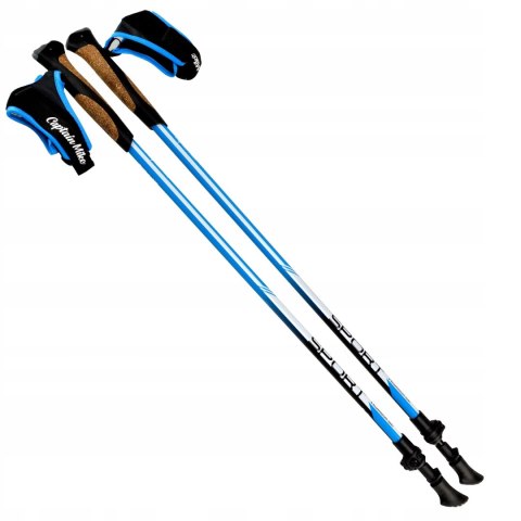 Regulowane Kijki Do Nordic Walking Captain Mike Z Aluminium Lotniczego 100-130 Cm