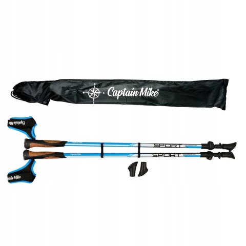 Regulowane Kijki Do Nordic Walking Captain Mike Z Aluminium Lotniczego 100-130 Cm