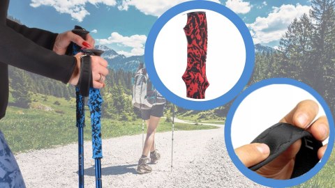 Fit4med Kije Trekkingowe Carbon Ultra Lekke 3Segmentowe Antishock 105-135Cm