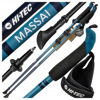 Kije Do Nordic Walking Hi-Tec Massai 125 Cm. Ultralekkie, 30% Karbonu
