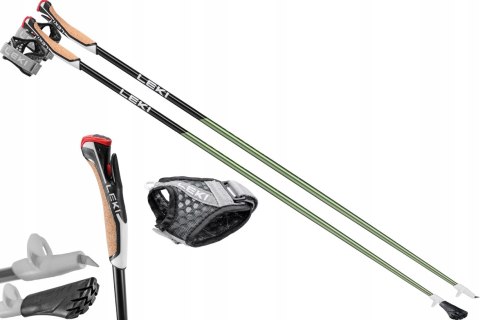 Kije Leki Flash Carbon 120Cm Nordic Walking - Ultra Lekie I Wytrzymałe