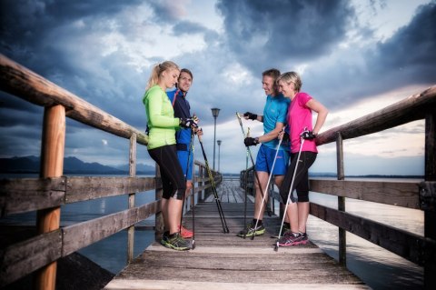Kije Leki Response 110Cm 184G - Nordic Walking, Aluminium, Końcówki G/W