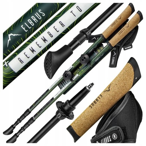 Kije Nordic Walking 3-Segm Elbrus Cliogo Antishock Click Glove 70-135Cm