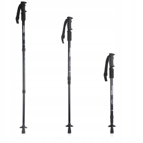 Kije Nordic Walking 3-Segmentowe Teleskopowe Aluminiowe Anti-Shock 64-135Cm