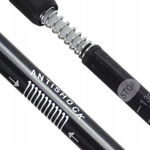 Kije Nordic Walking 3-Segmentowe Teleskopowe Aluminiowe Anti-Shock 64-135Cm