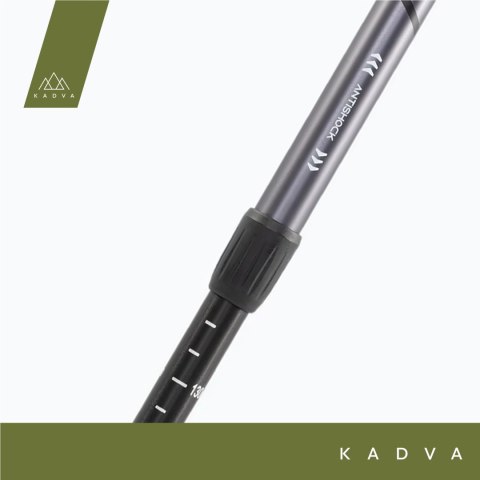 Kije Nordic Walking Kadva Aruku Aluminiowe Twist Lock 83-135 Cm Antishock