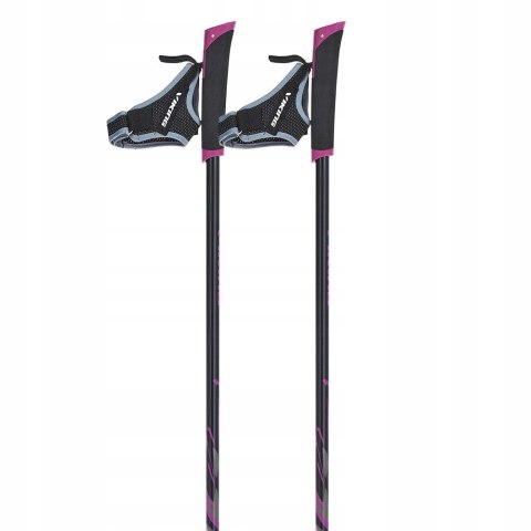 Kije Nordic Walking Składane 2 Częściowe Fast Lock, Pianka Eva, 83-135 Cm