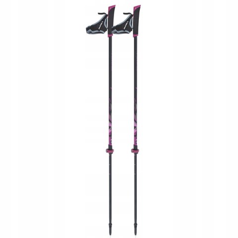 Kije Nordic Walking Składane 2 Częściowe Fast Lock, Pianka Eva, 83-135 Cm