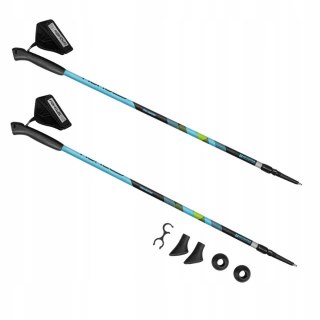 Kije Nordic Walking Spokey Meadow 105-135Cm Aluminowe Regulowane Anti Shock