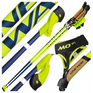 Kije Nordic Walking Team 16 115 Cm 50% Karbonu, Ergonomiczne Uchwyty Top