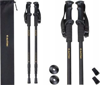Kije Nordic Walking Trekking Alu 3-Sekcjonowe 65-135Cm Anti-Shock Zestaw
