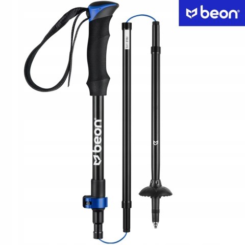 Kije Trekkingowe Beon Fold Lite Black 2 Szt. Regul., Eva Chwyt, Al.7075