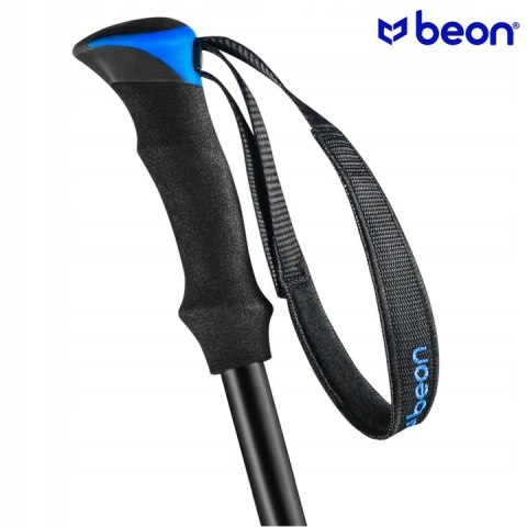 Kije Trekkingowe Beon Smart Blue 61-135Cm - Regulacja Safe Lock, 4 Końcówki
