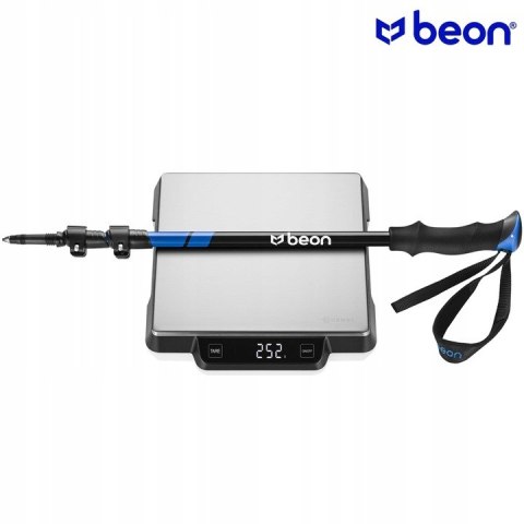 Kije Trekkingowe Beon Smart Blue 61-135Cm - Regulacja Safe Lock, 4 Końcówki