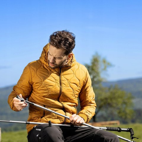 Kije Trekkingowe Lekkie Nordic Walking Regulowane Anti-Shock Z Pokrowcem