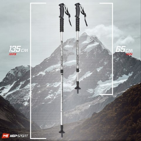 Kije Trekkingowe Lekkie Nordic Walking Regulowane Anti-Shock Z Pokrowcem