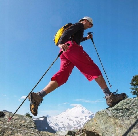 Kije Trekkingowe Nordic Walking Składane, Regulowane 2 Szt. Anti-Shock