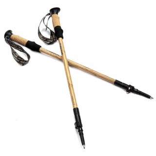 Kije Trekkingowe Składane Spokey Eco 105-135 Cm, Alu+Bambus I Korek Lekkie