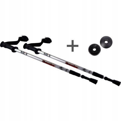 Kije Trekkingowe Tk631 Nils 65-135 Cm Aluminium Anti-Shock, Nordic Walking