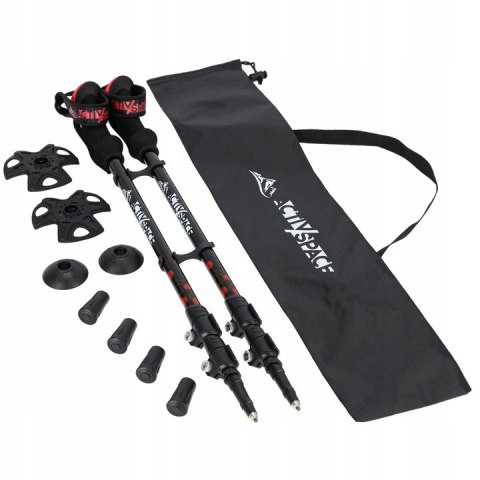 Składane Kije Trekkingowe Nordic Walking 2Szt Regulowane 61-135Cm Safe Lock