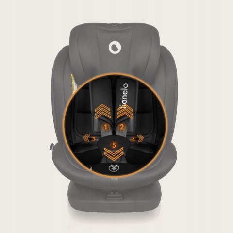 Fotelik Samochodowy Lionelo Bastiaan I-Size 360° Isofix 40-150Cm