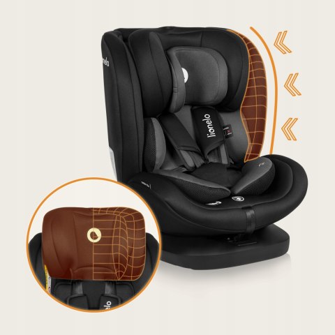 Fotelik Samochodowy Lionelo Bastiaan I-Size 360° Isofix 40-150Cm