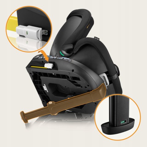 Fotelik Samochodowy Lionelo Navy I-Size 360° Isofix 40-150 Cm Z Organiserem
