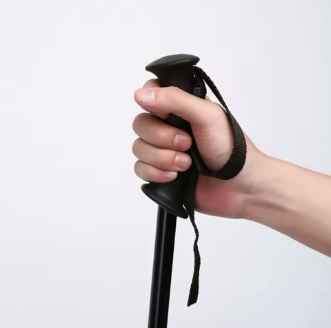 Kije Nordic Walking Czerwone Składane Teleskopowe, Regulacja 65-135 Cm