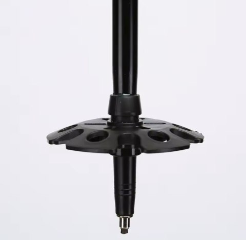 Kije Nordic Walking Czerwone Składane Teleskopowe, Regulacja 65-135 Cm