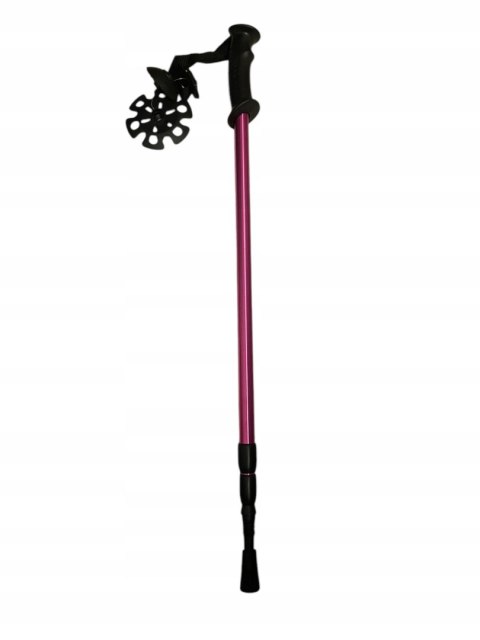 Kije Nordic Walking Czerwone Składane Teleskopowe, Regulacja 65-135 Cm