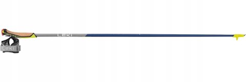 Kije Nordic Walking Elite 120 Cm, Włęklin, Niebieskie, Amortyzowane
