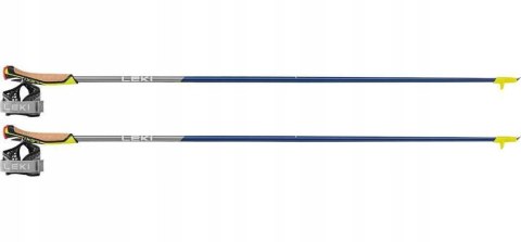 Kije Nordic Walking Elite 120 Cm, Włęklin, Niebieskie, Amortyzowane