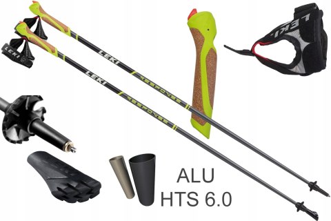 Kije Nordic Walking Leki Response 125Cm 199G Aluminium Z Dwoma Końcówkami