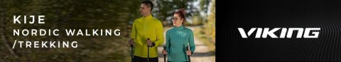 Kije Nordic Walking Pro-Trainer 110 Cm Ultralekkie Aluminiowe Widiowe Groty